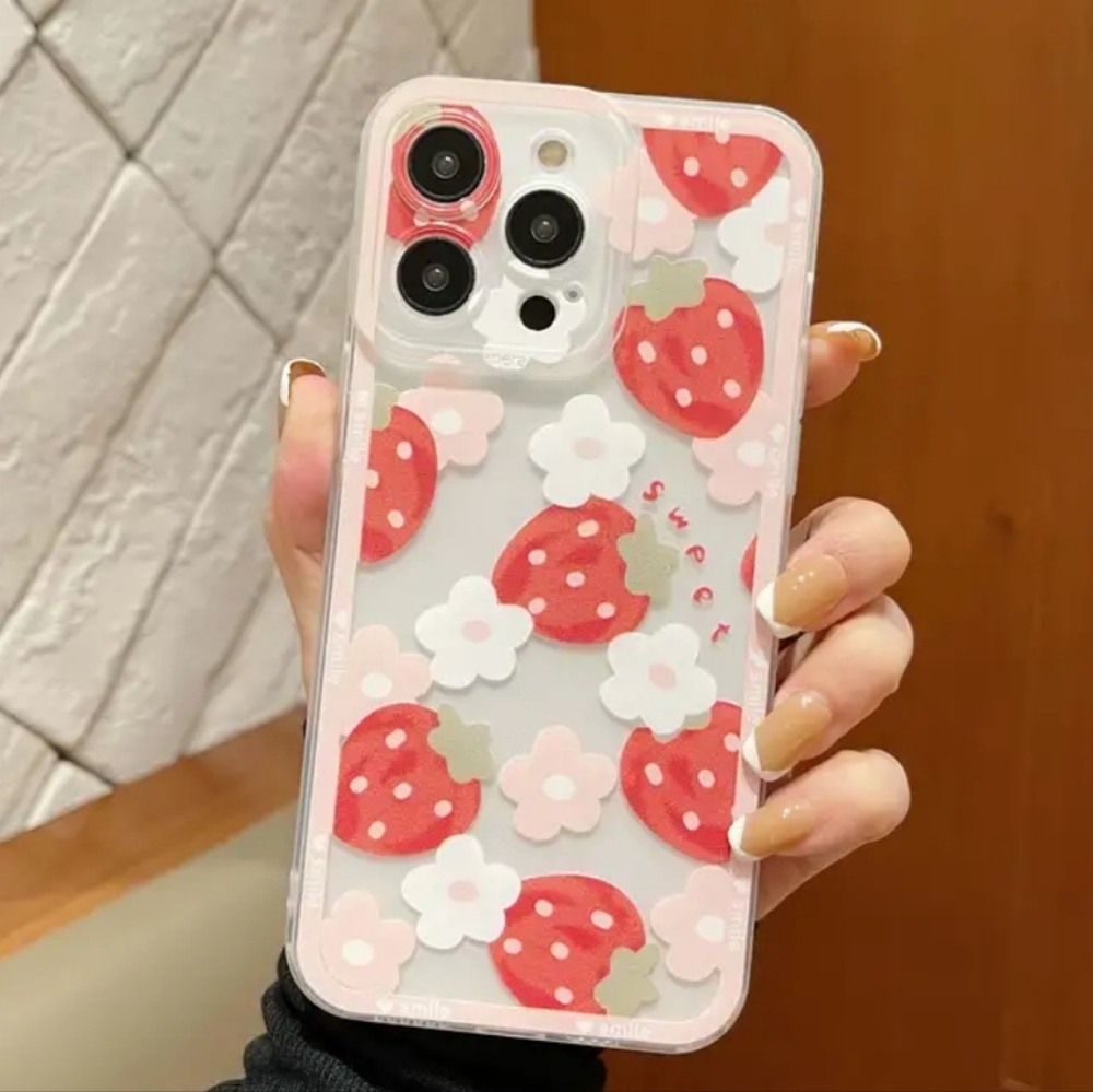 Brand new Apple IPhone 14 Pro Max Strawberry 🍓 Silicone Phone case